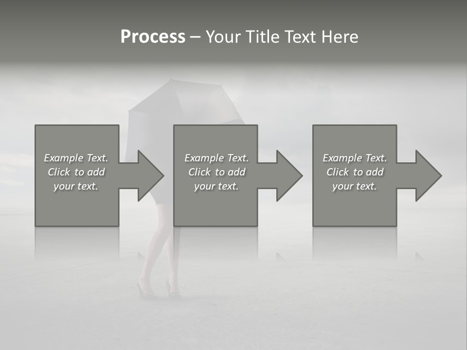 Storm Umbrella Travel PowerPoint Template
