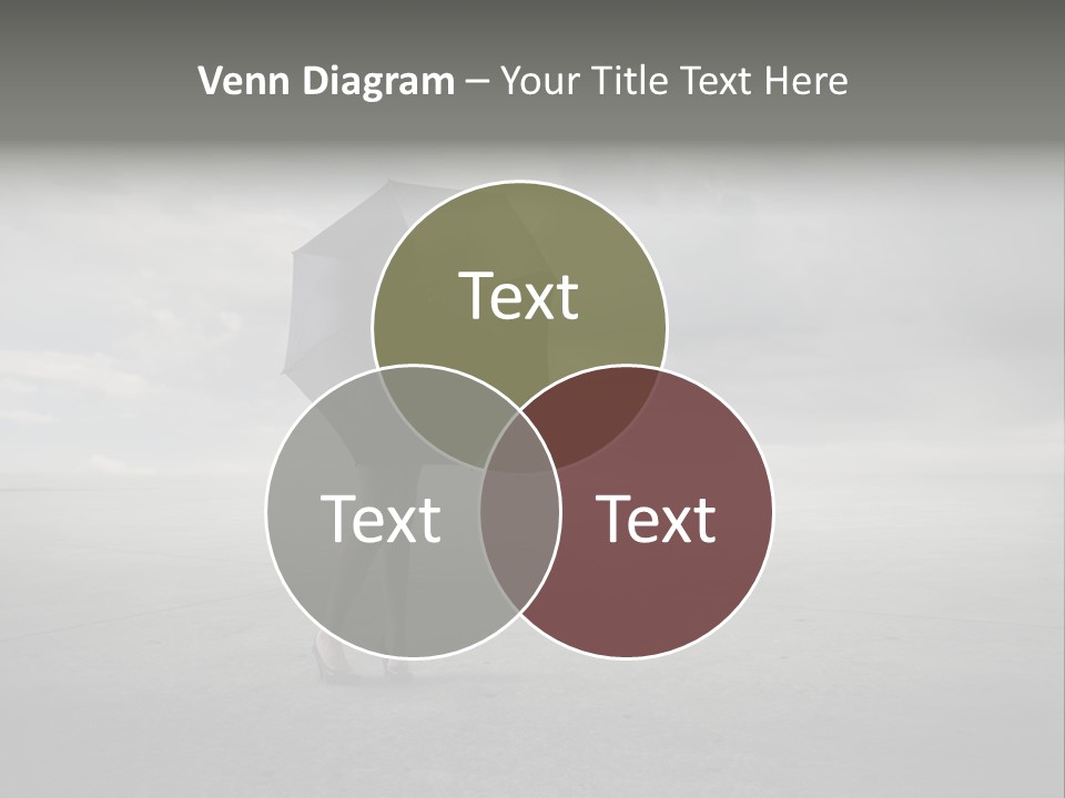 Storm Umbrella Travel PowerPoint Template