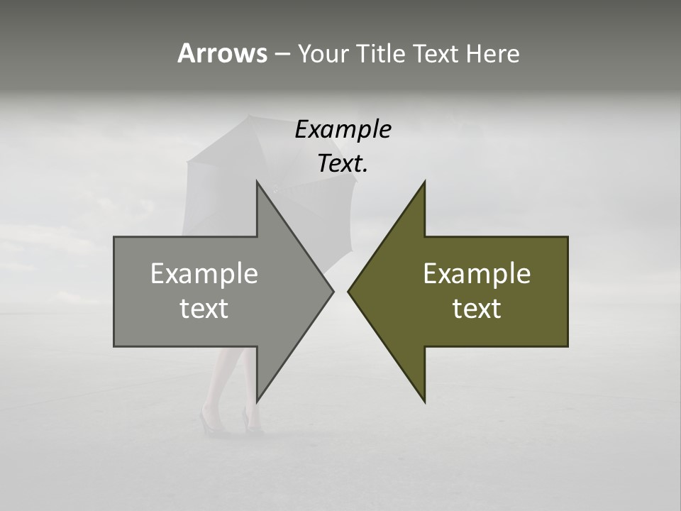 Storm Umbrella Travel PowerPoint Template