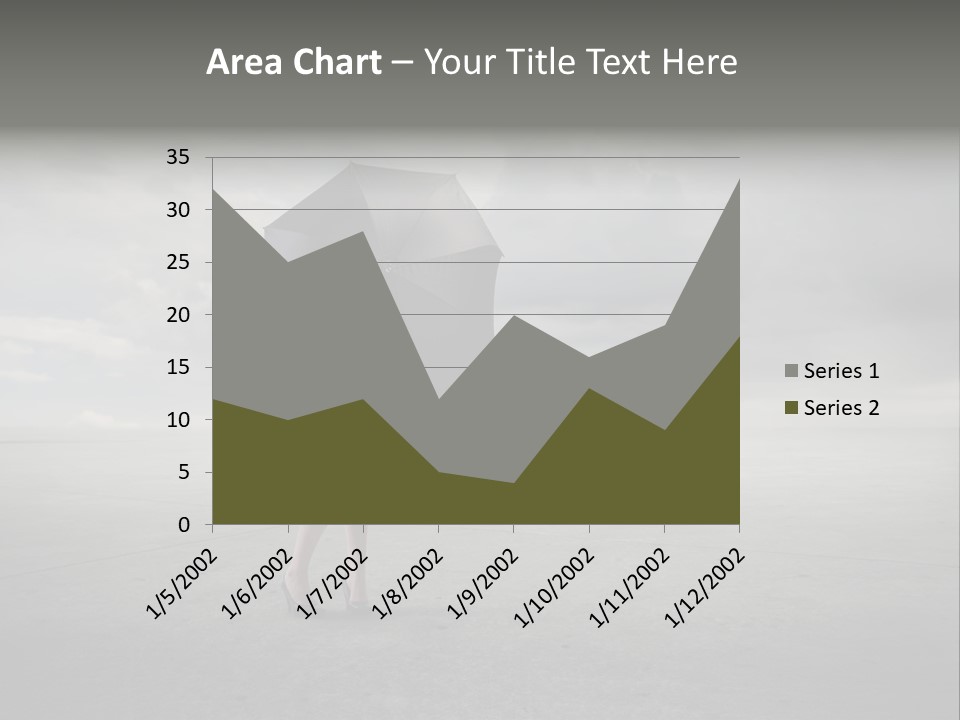 Storm Umbrella Travel PowerPoint Template