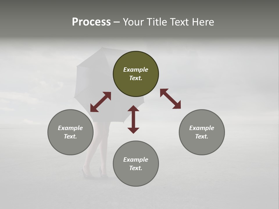 Storm Umbrella Travel PowerPoint Template