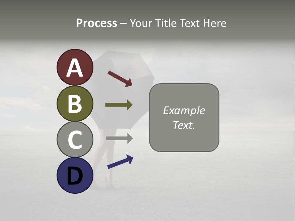 Storm Umbrella Travel PowerPoint Template