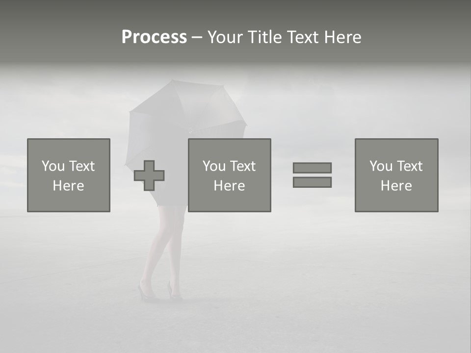 Storm Umbrella Travel PowerPoint Template