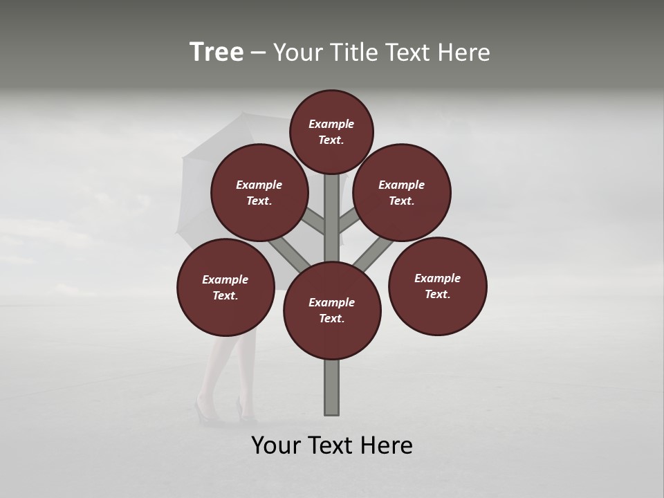 Storm Umbrella Travel PowerPoint Template