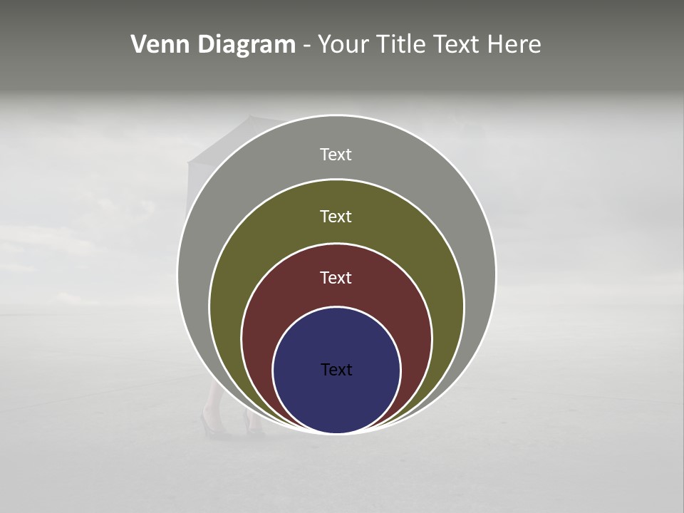 Storm Umbrella Travel PowerPoint Template