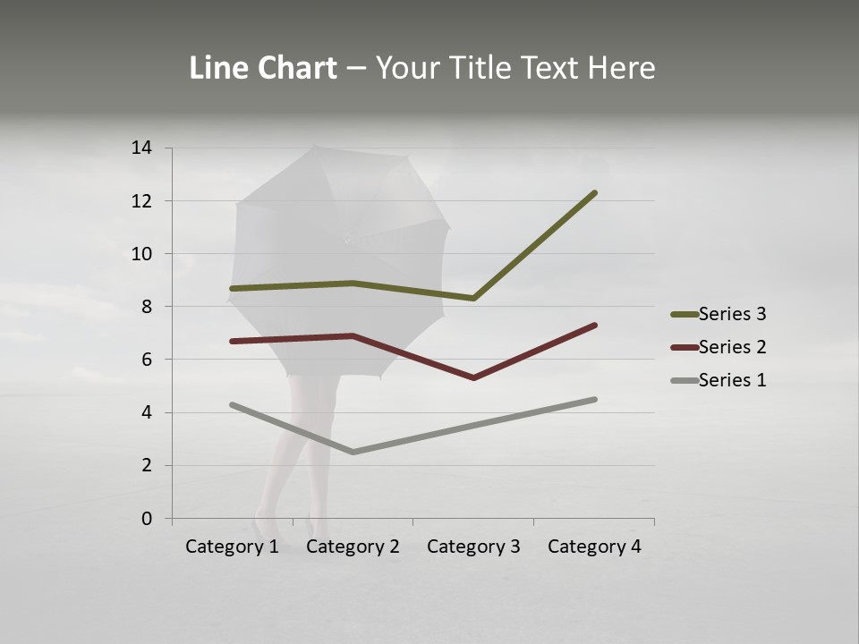Storm Umbrella Travel PowerPoint Template