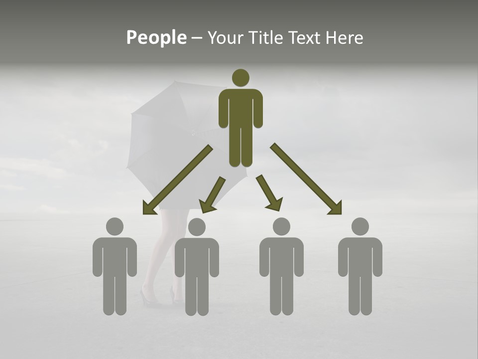 Storm Umbrella Travel PowerPoint Template