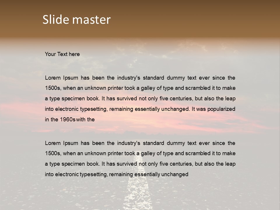 Remote Red Line PowerPoint Template