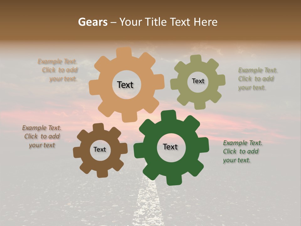 Remote Red Line PowerPoint Template