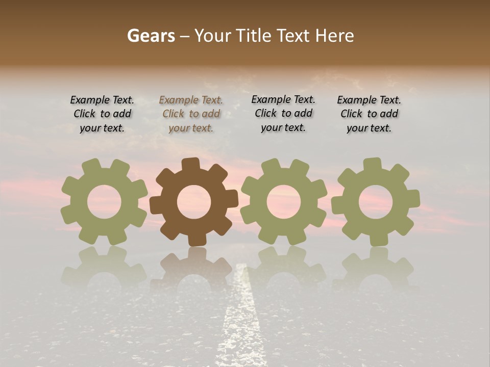Remote Red Line PowerPoint Template