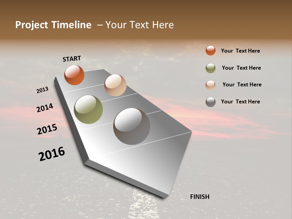 Remote Red Line PowerPoint Template
