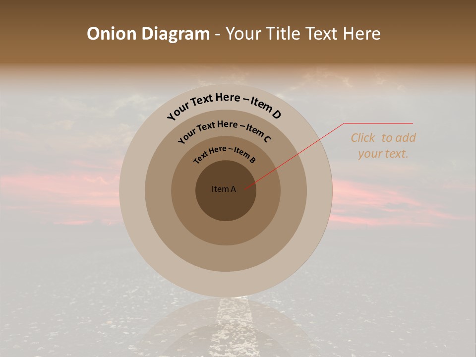 Remote Red Line PowerPoint Template