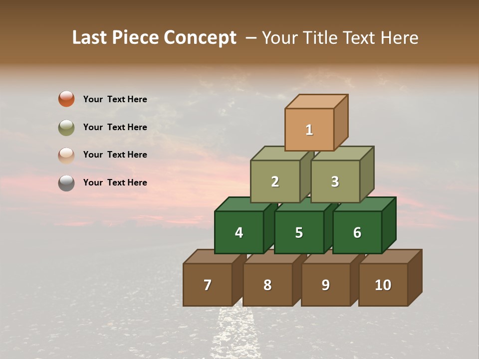 Remote Red Line PowerPoint Template