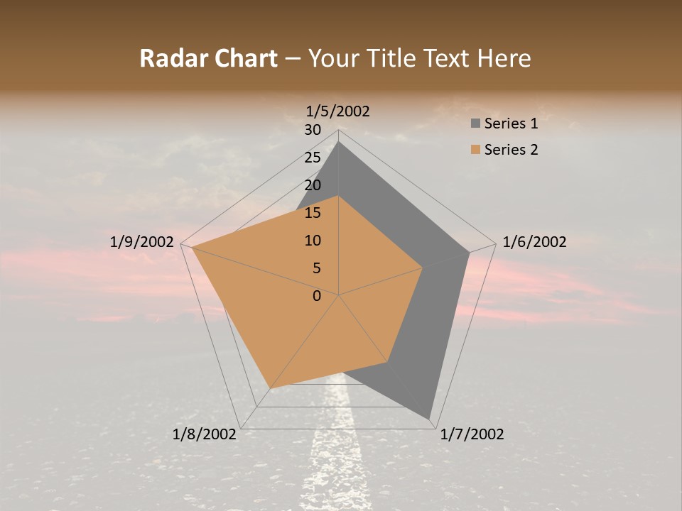 Remote Red Line PowerPoint Template