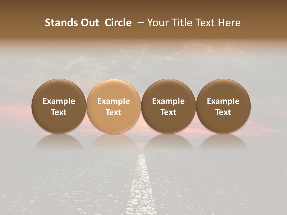 Remote Red Line PowerPoint Template