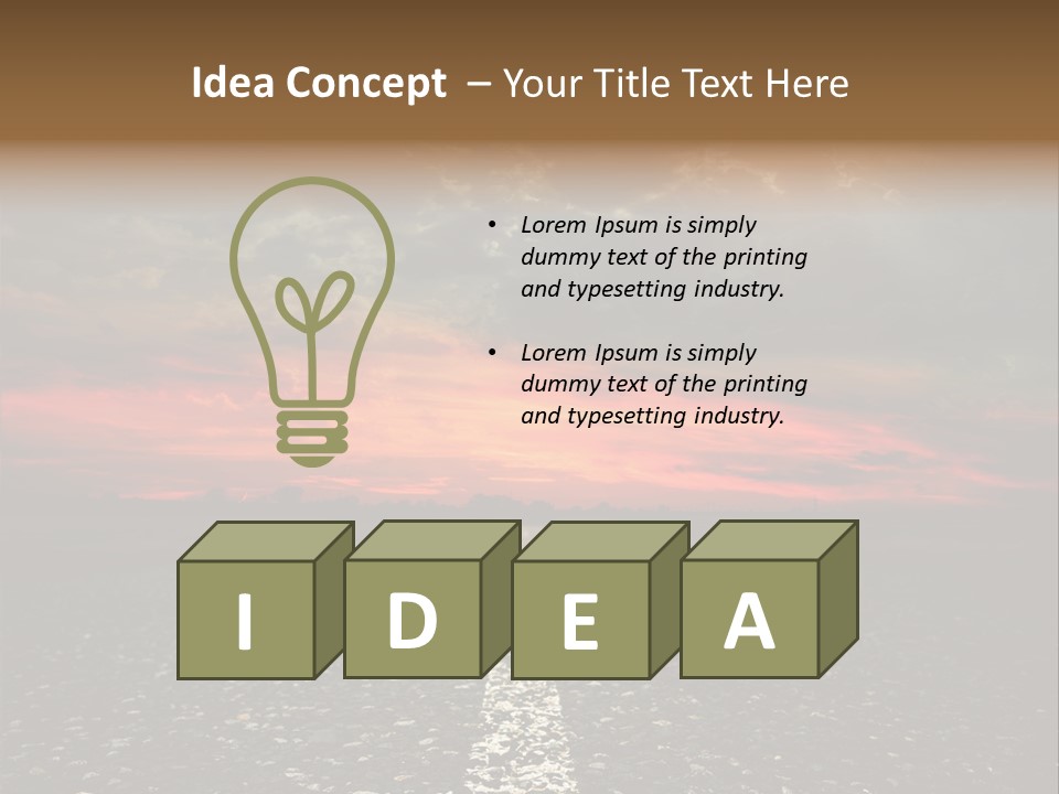 Remote Red Line PowerPoint Template