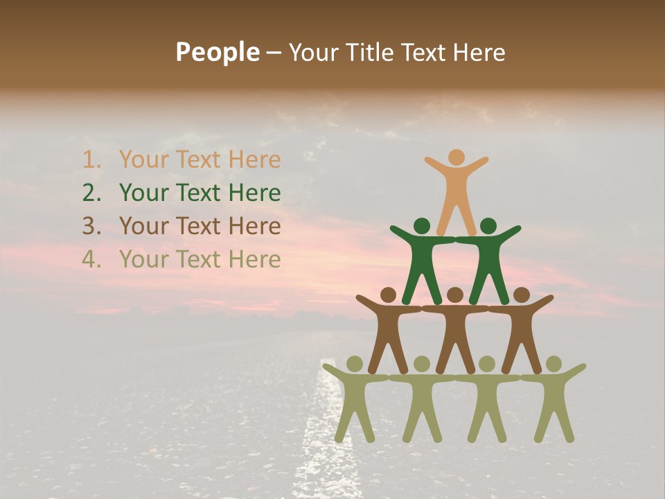 Remote Red Line PowerPoint Template