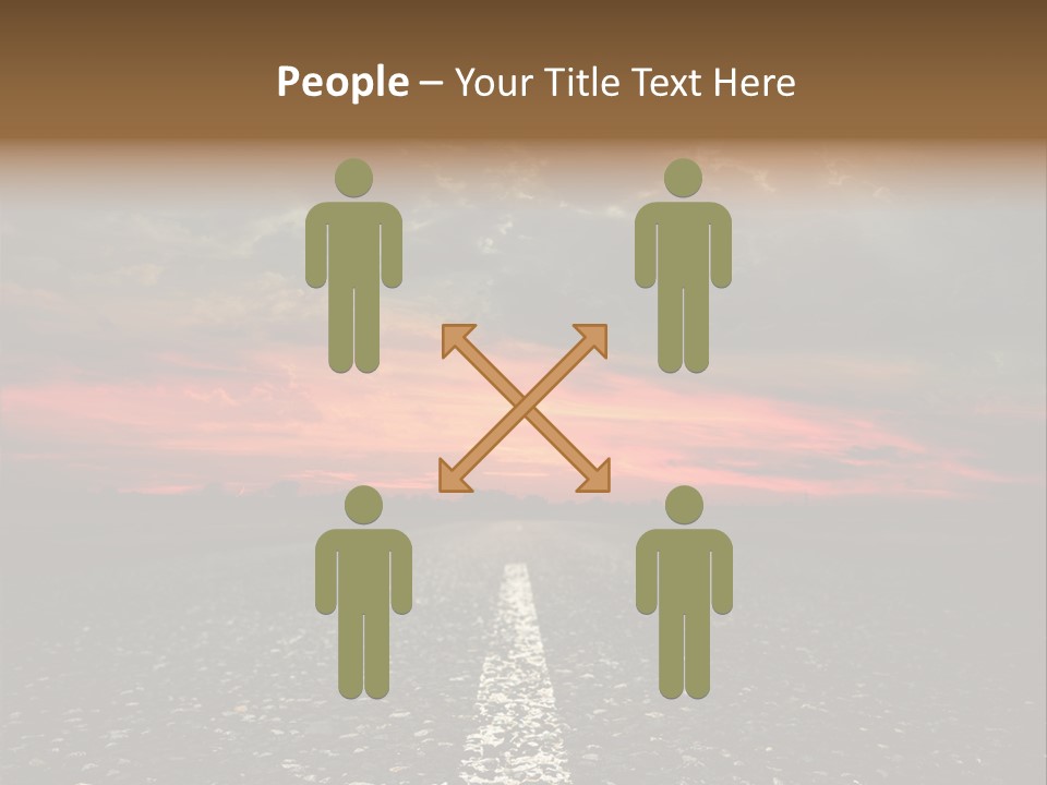 Remote Red Line PowerPoint Template