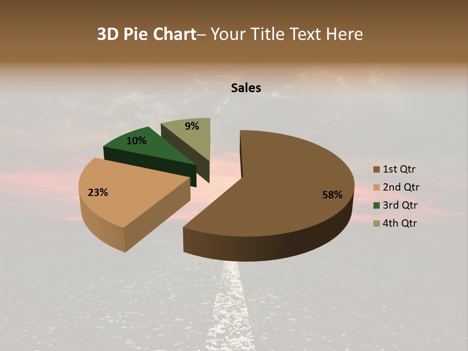 Remote Red Line PowerPoint Template