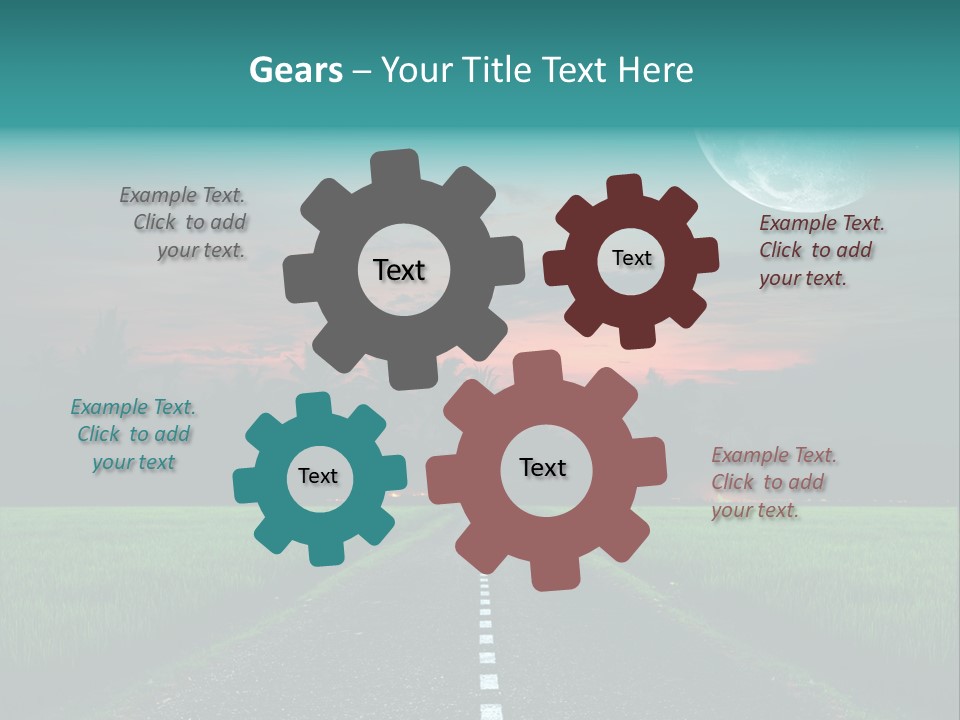 Agriculture Cloud Fence PowerPoint Template