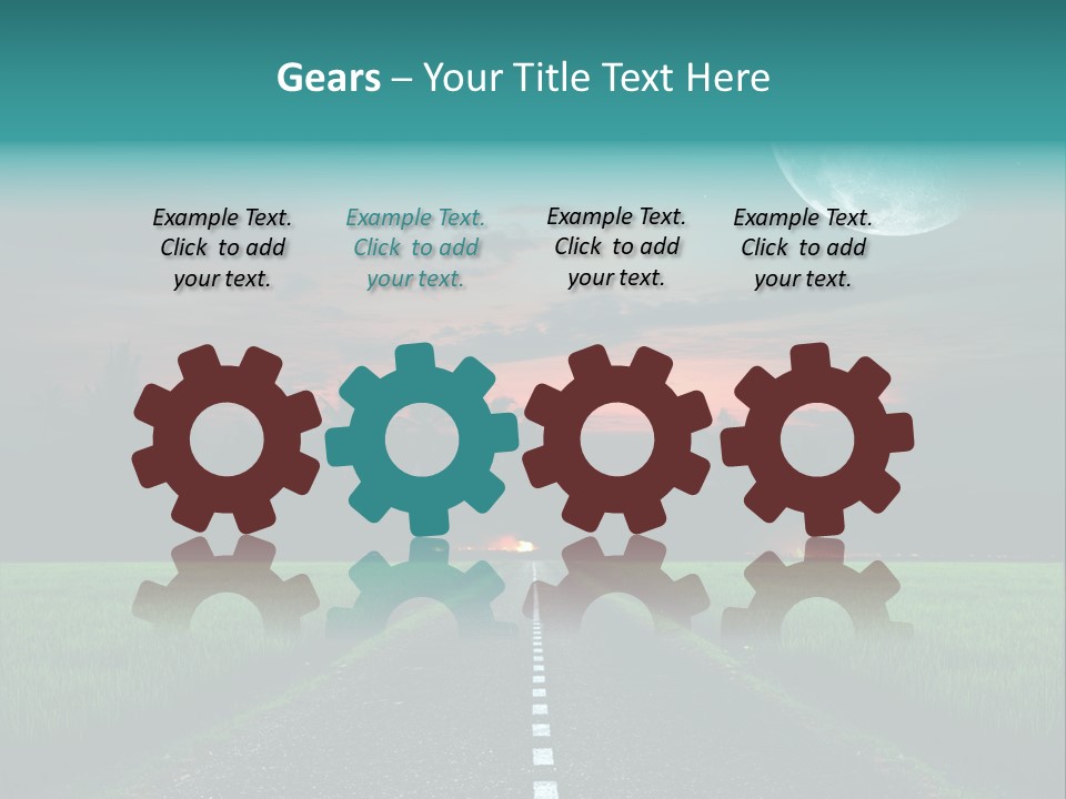 Agriculture Cloud Fence PowerPoint Template