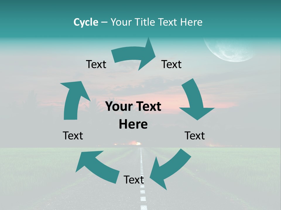 Agriculture Cloud Fence PowerPoint Template