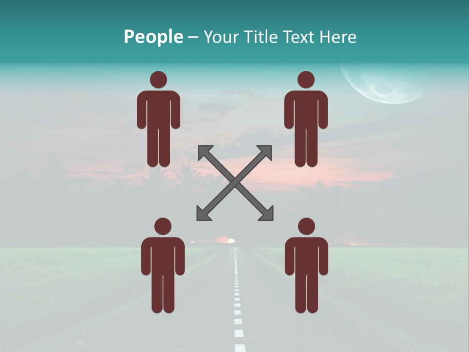 Agriculture Cloud Fence PowerPoint Template