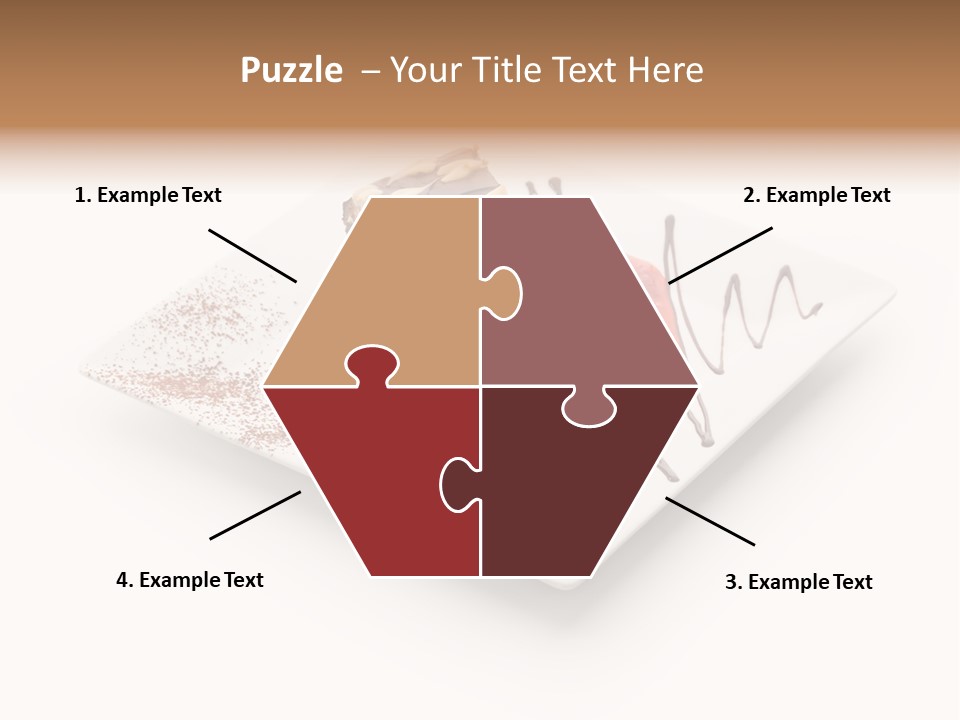 Red Sponge Cake Cherry PowerPoint Template