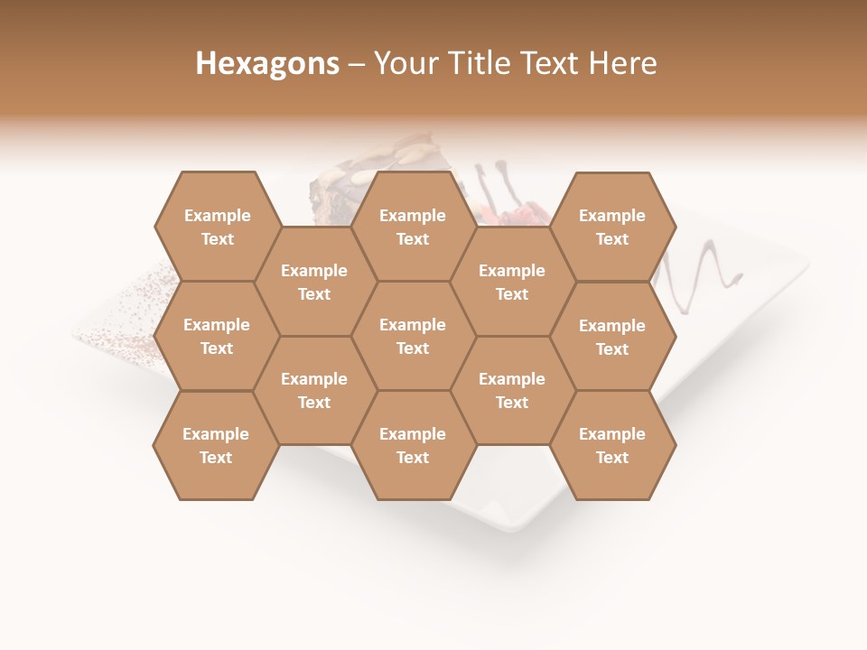 Red Sponge Cake Cherry PowerPoint Template