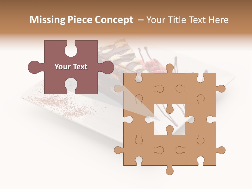 Red Sponge Cake Cherry PowerPoint Template