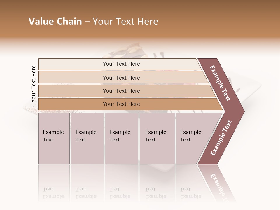 Red Sponge Cake Cherry PowerPoint Template