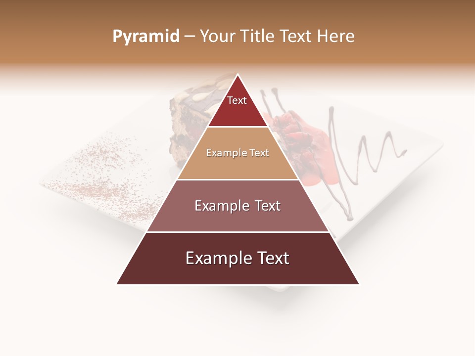 Red Sponge Cake Cherry PowerPoint Template