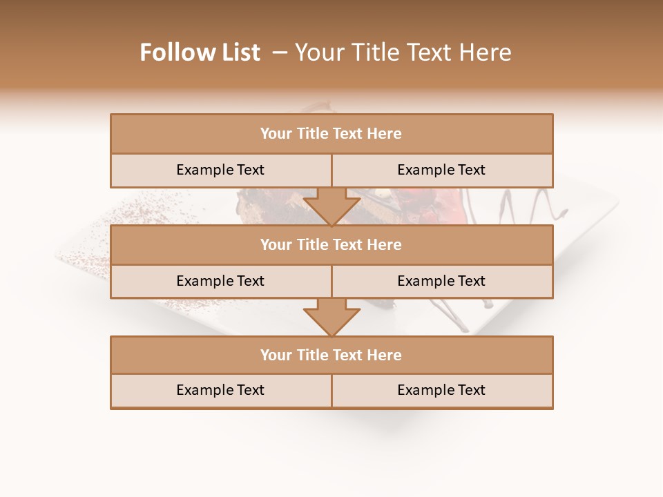 Red Sponge Cake Cherry PowerPoint Template