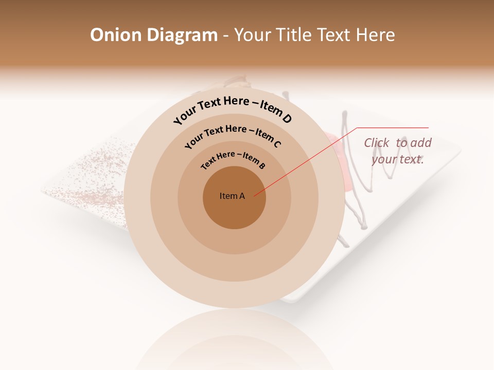 Red Sponge Cake Cherry PowerPoint Template