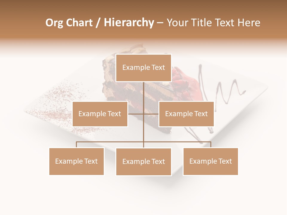 Red Sponge Cake Cherry PowerPoint Template