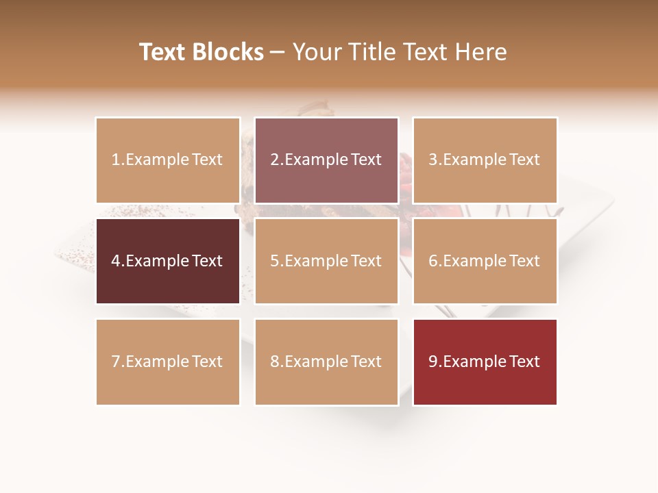 Red Sponge Cake Cherry PowerPoint Template