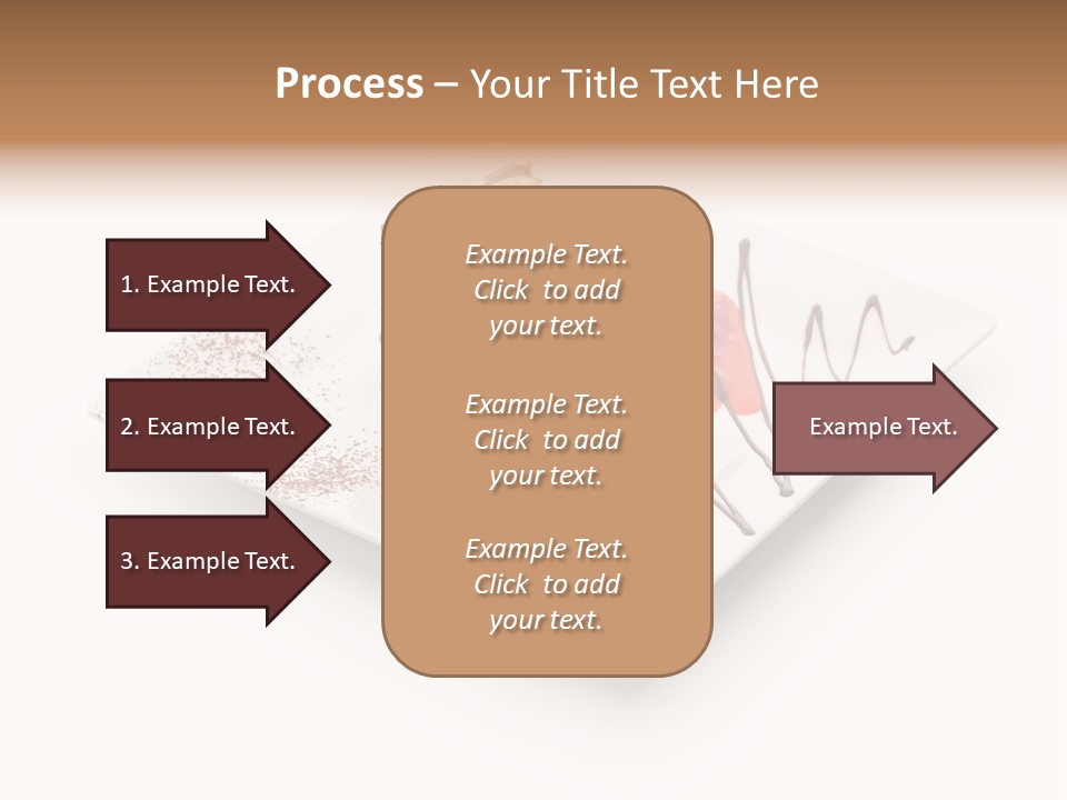 Red Sponge Cake Cherry PowerPoint Template