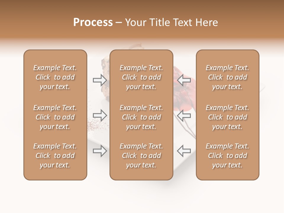 Red Sponge Cake Cherry PowerPoint Template