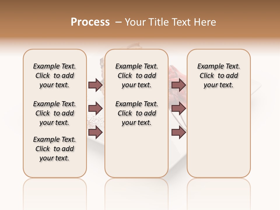 Red Sponge Cake Cherry PowerPoint Template