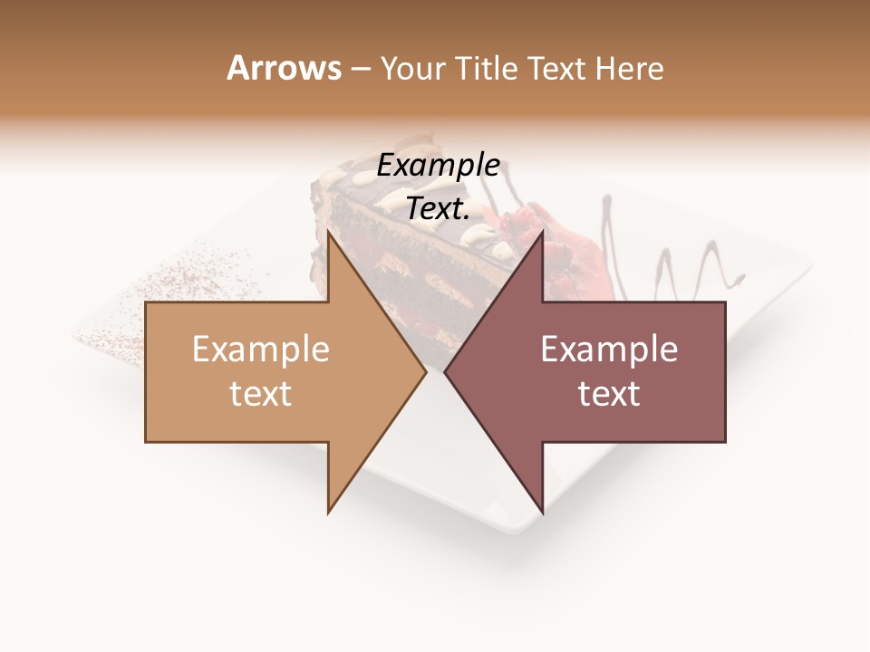 Red Sponge Cake Cherry PowerPoint Template