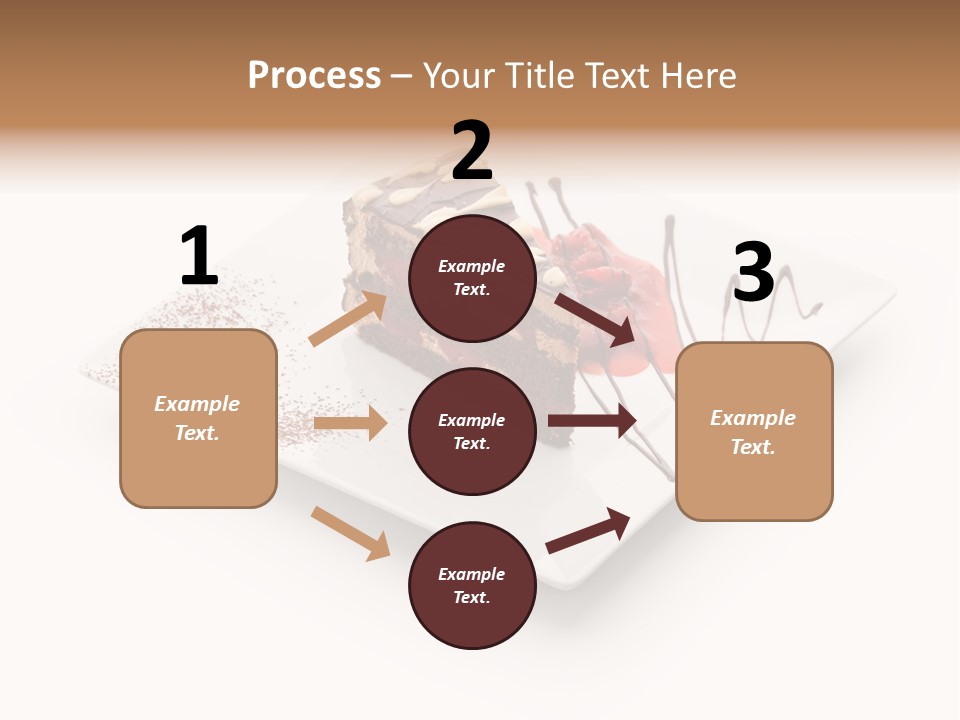 Red Sponge Cake Cherry PowerPoint Template