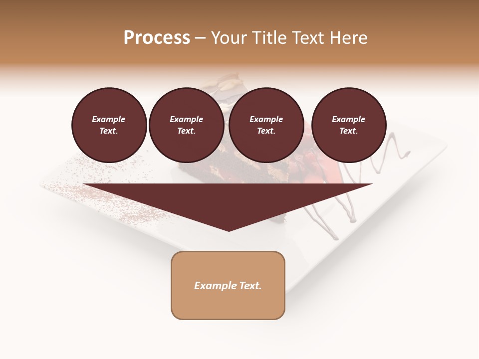 Red Sponge Cake Cherry PowerPoint Template