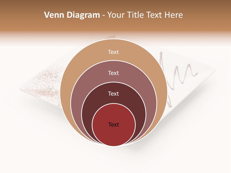 Red Sponge Cake Cherry PowerPoint Template