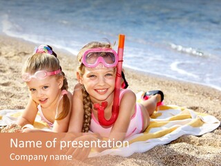 Kid Happy Mask PowerPoint Template