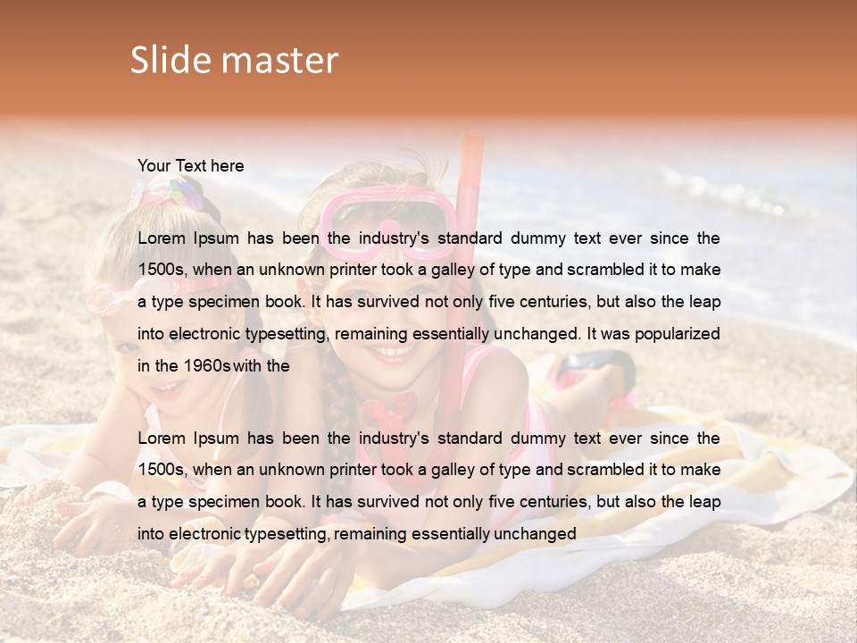 Kid Happy Mask PowerPoint Template