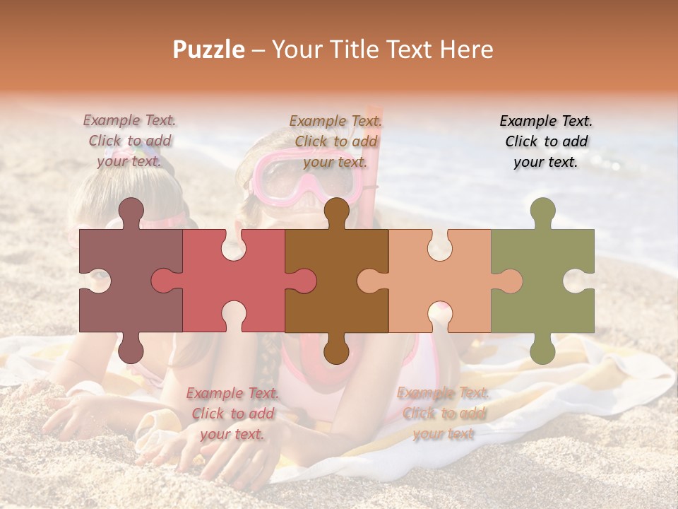 Kid Happy Mask PowerPoint Template