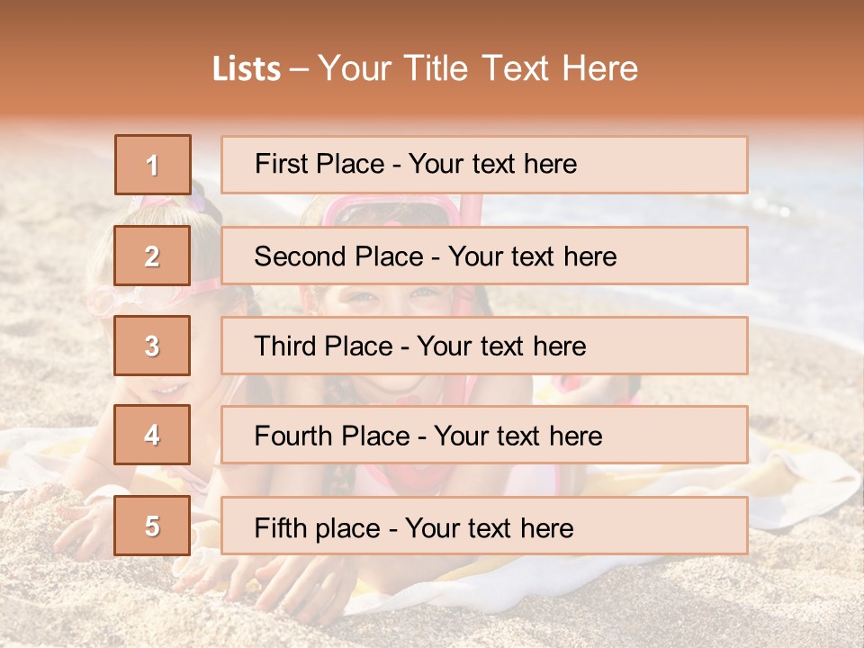 Kid Happy Mask PowerPoint Template