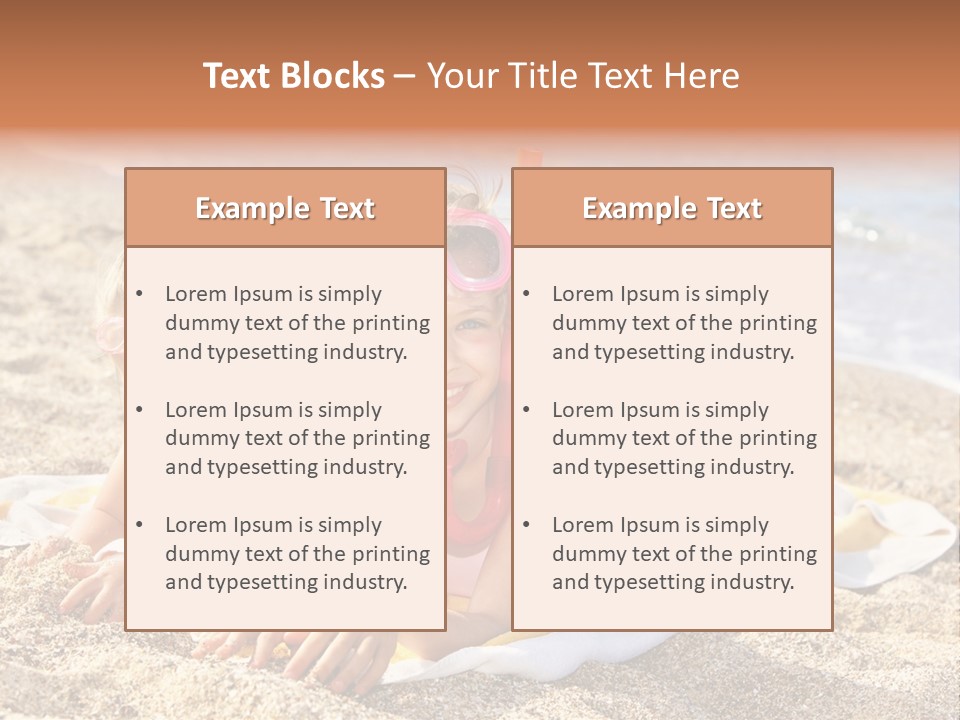 Kid Happy Mask PowerPoint Template