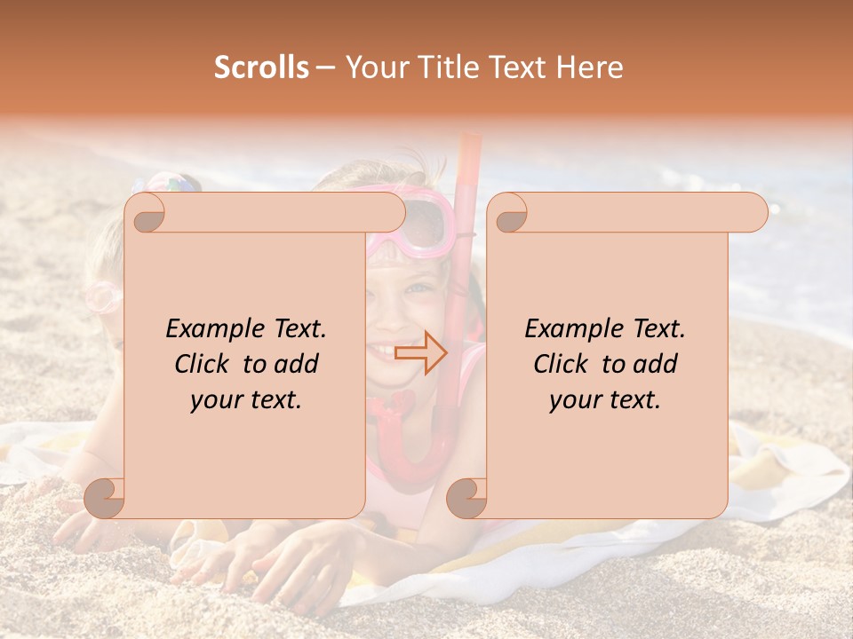 Kid Happy Mask PowerPoint Template