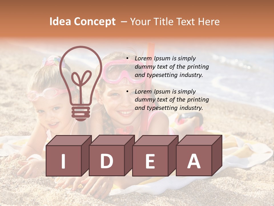 Kid Happy Mask PowerPoint Template